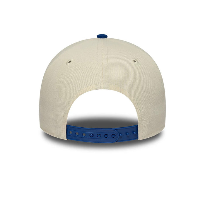 Pictured is this MLB Side Hit LA Dodgers 9FORTY E-Frame cap in Cream. 7
