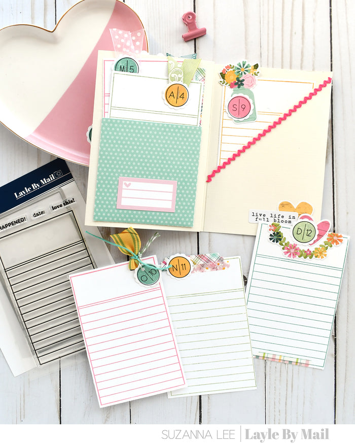 Library Card Stamp, Die & Library Pocket Dies Bundle