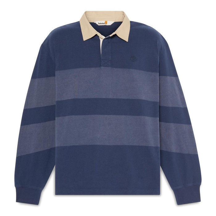 Ls Striped Rugby Polo