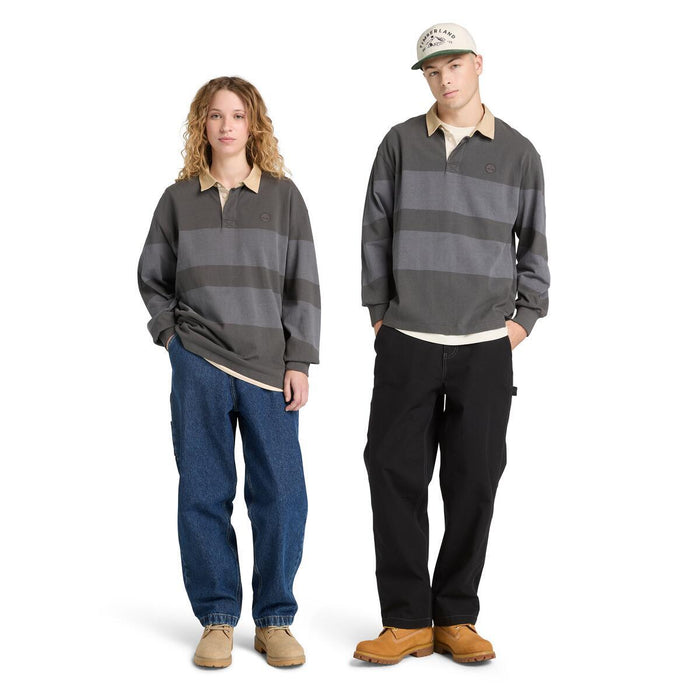 Ls Striped Rugby Polo