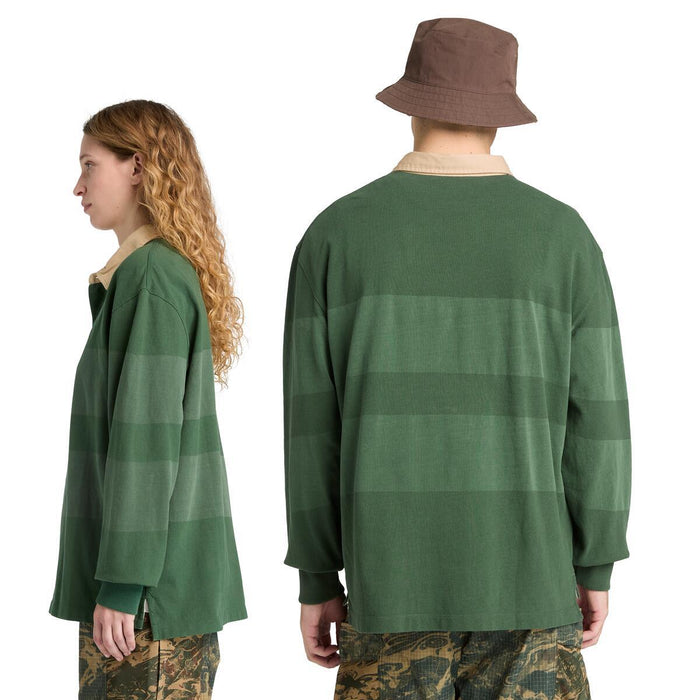 Ls Striped Rugby Polo