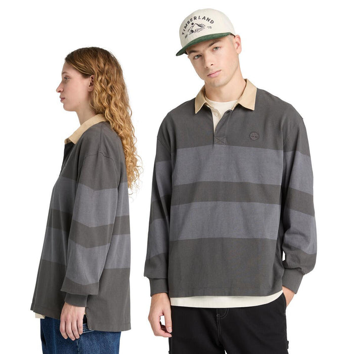 Ls Striped Rugby Polo