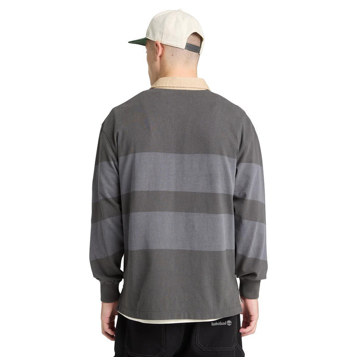Ls Striped Rugby Polo