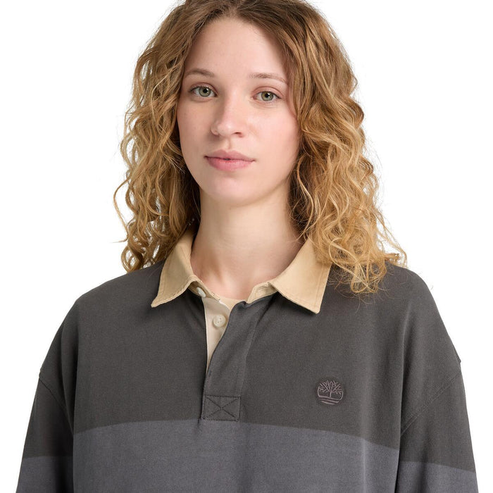 Ls Striped Rugby Polo