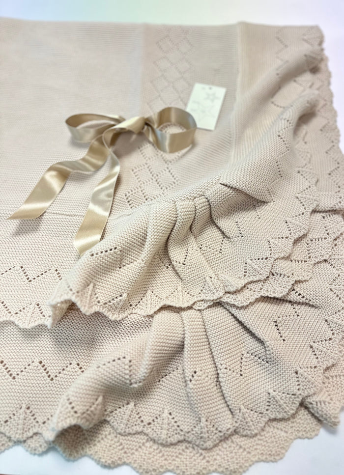Luxury Baby Shawl Camel 2660