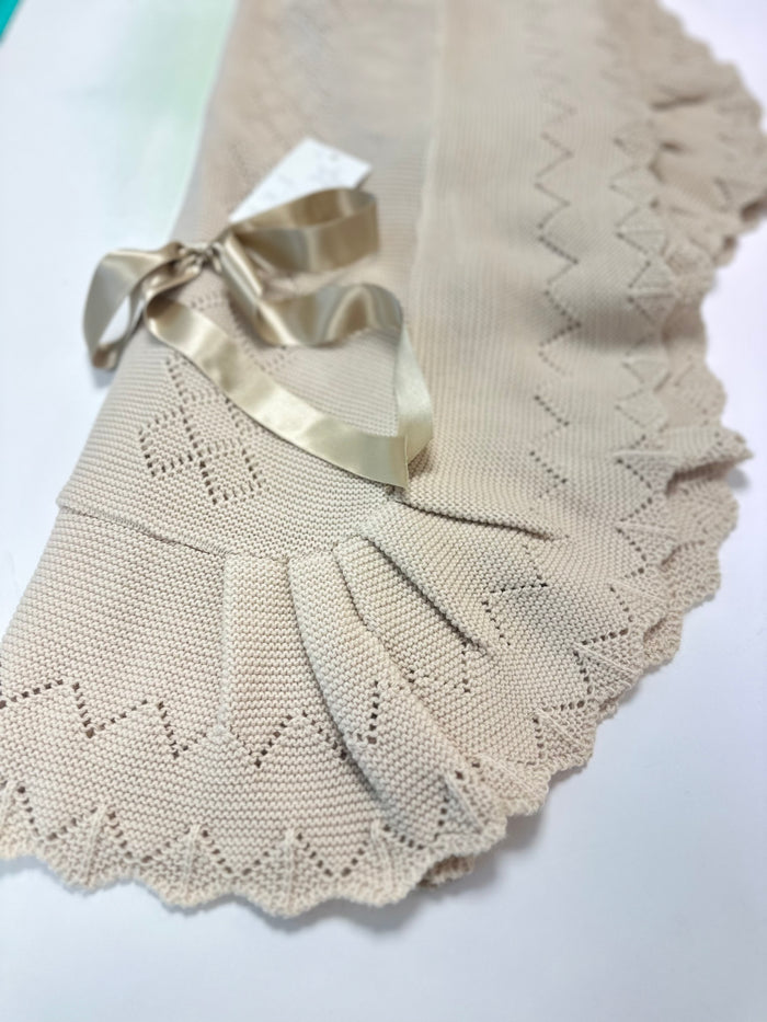 Luxury Baby Shawl Camel 2660