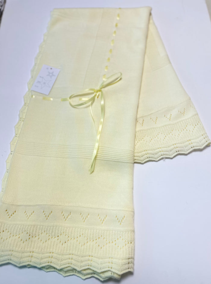 Luxury Baby Shawl Lemon 2027