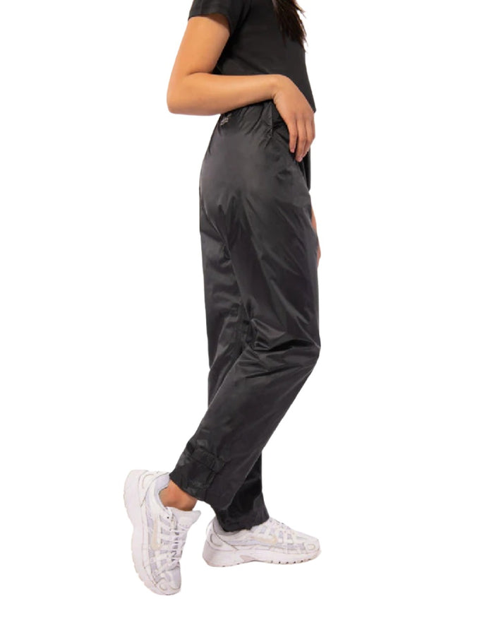 Black coloured Mac In A Sac Origin 2 Childrens Overtrousers on white background #colour_black