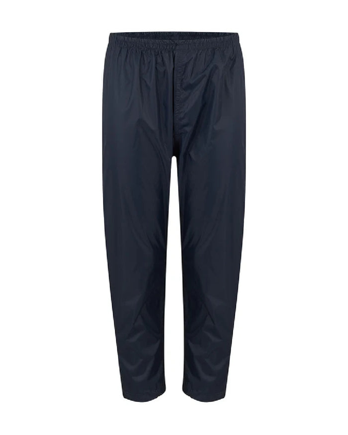 Navy coloured Mac In A Sac Origin 2 Childrens Overtrousers on white background #colour_navy