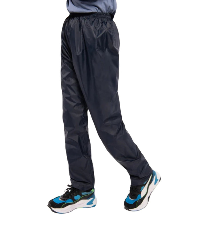 Navy coloured Mac In A Sac Origin 2 Childrens Overtrousers on white background #colour_navy