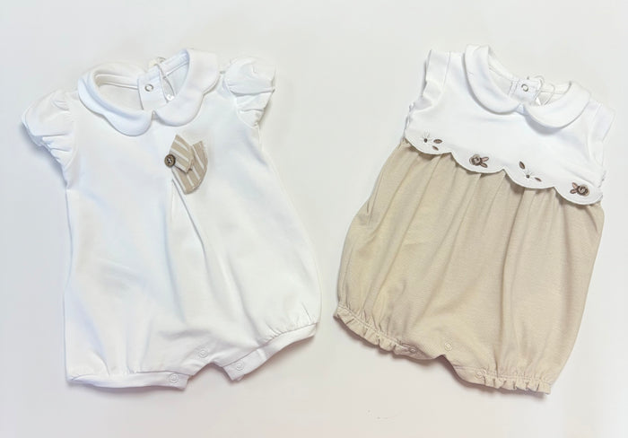 Mayoral 2 Pack of Rompers Camel / beige