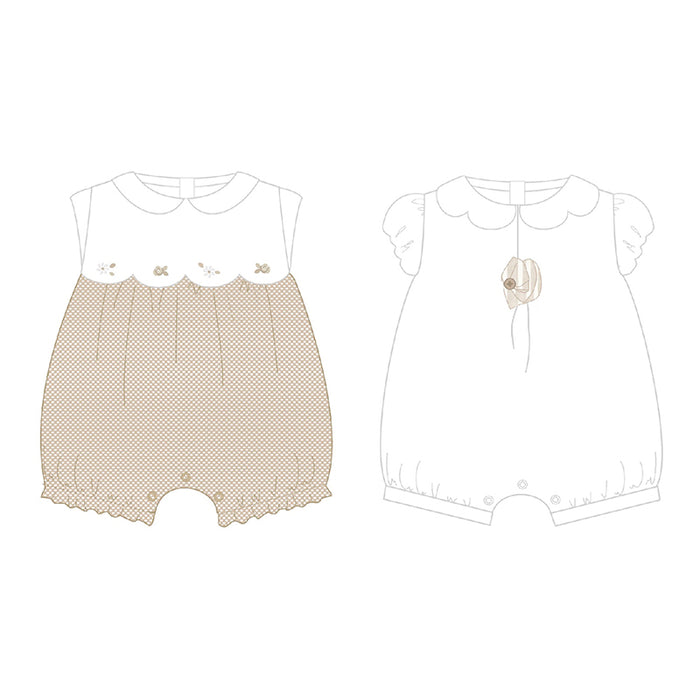 Mayoral 2 Pack of Rompers Camel / beige
