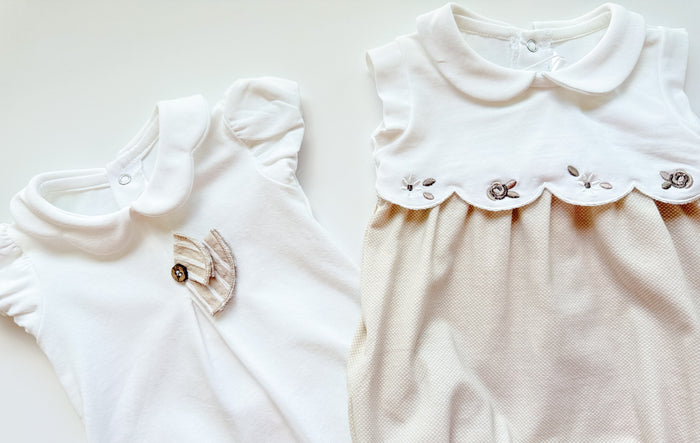 Mayoral 2 Pack of Rompers Camel / beige