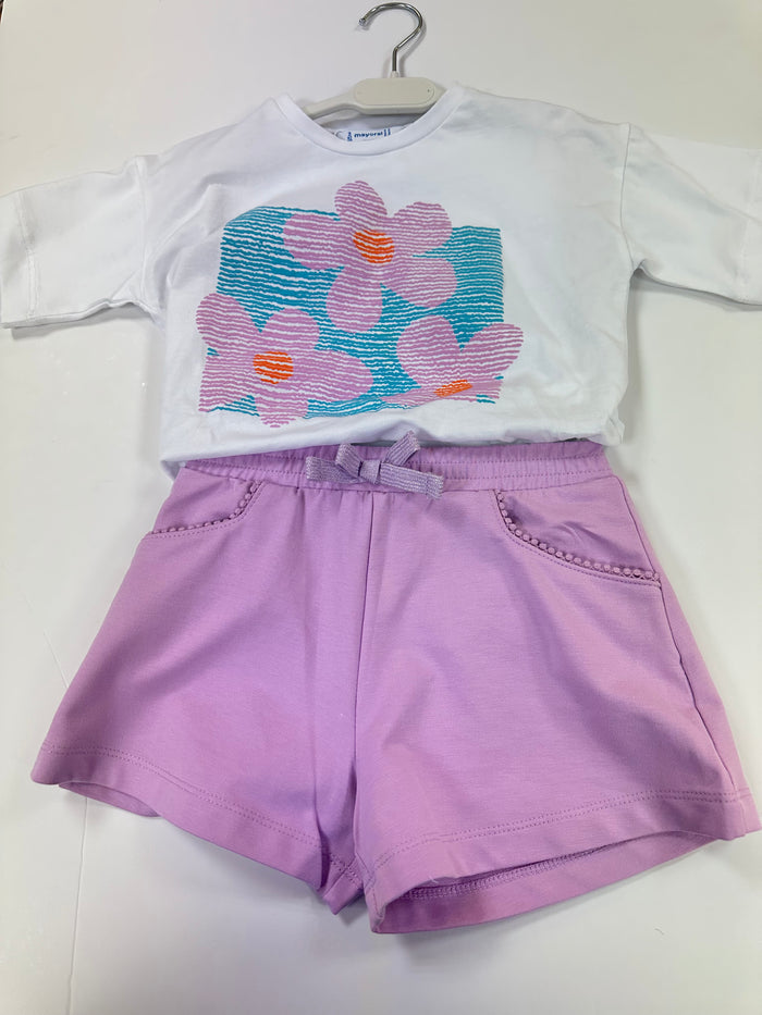 Mayoral Lilac Shorts Set