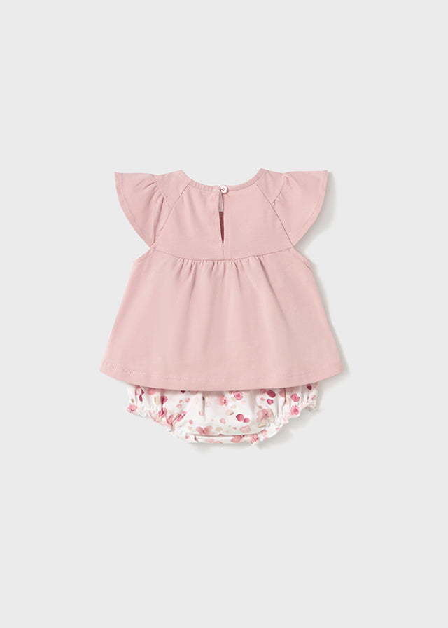 Mayoral Pink Floral Jam Pants Set