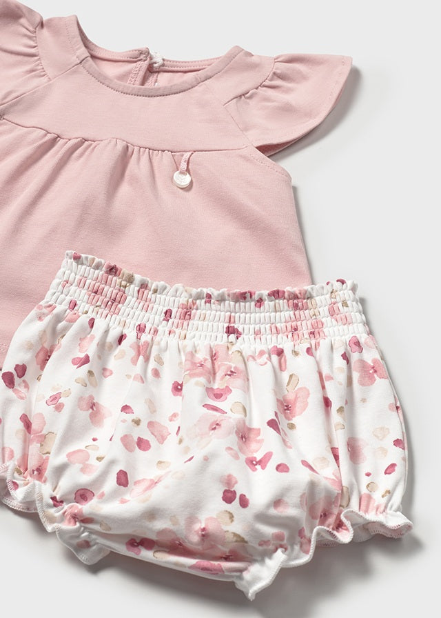 Mayoral Pink Floral Jam Pants Set