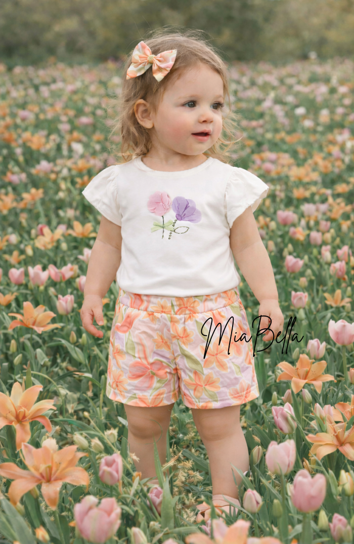 Mayoral Toddler Girls Floral Shorts Set