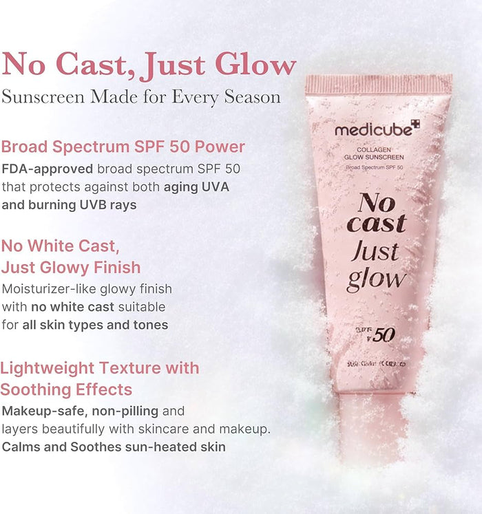 Medicube Collagen Glow Sunscreen SPF50 50ml (RENEWED)
