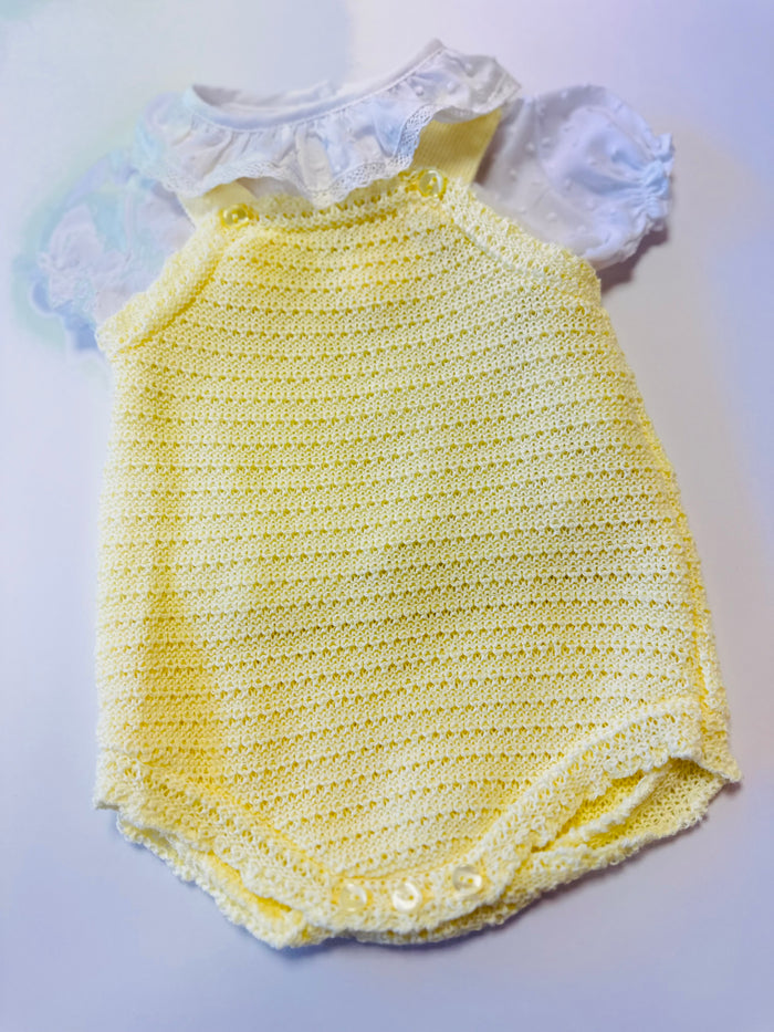 MIA BELLA 2 Piece Lemon Knit Romper