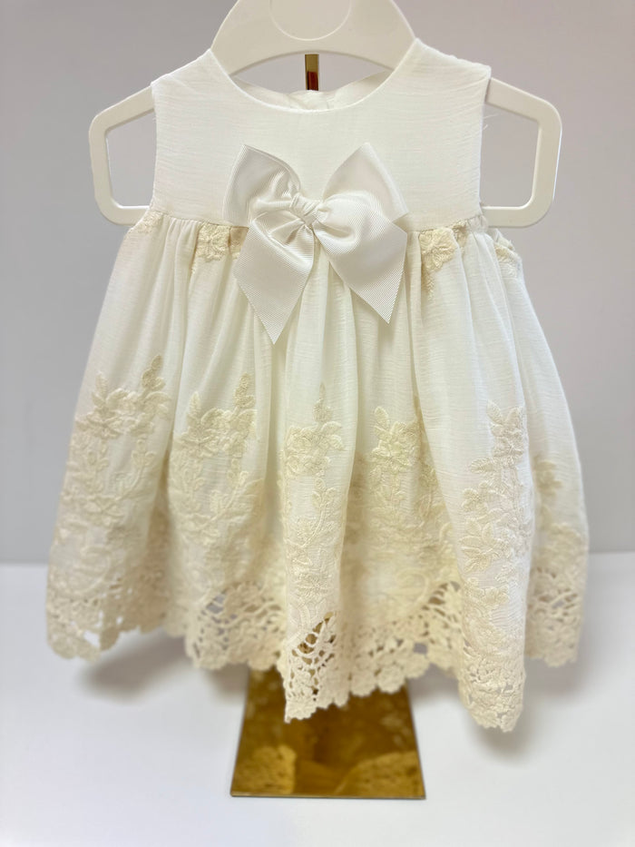 Mia Bella Ivory Lace Dress & Pants