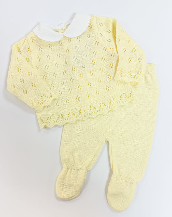 MIA BELLA Lemon Knit 2 Piece Set