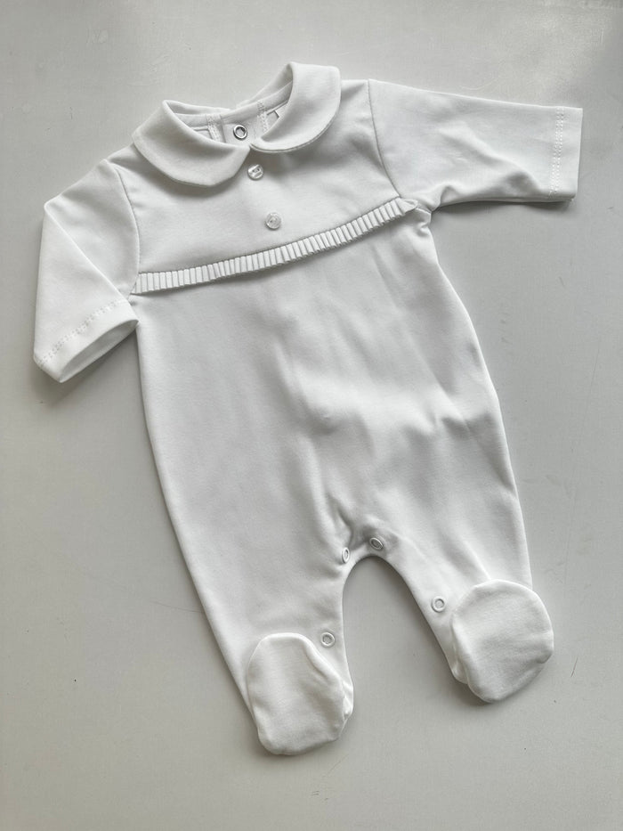 MIA BELLA SG107 White Unisex Babygrow