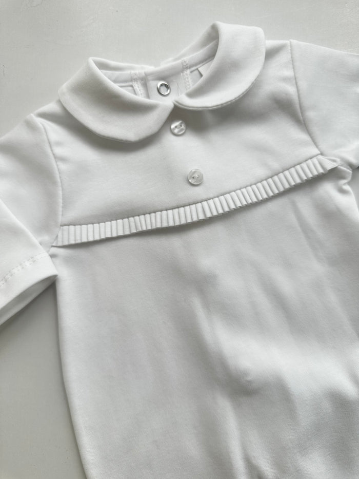 MIA BELLA SG107 White Unisex Babygrow