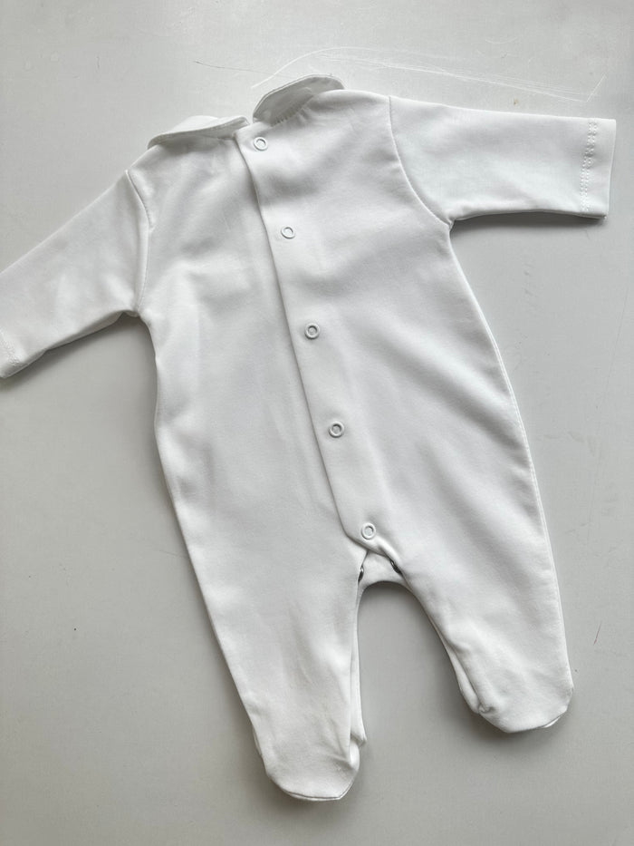 MIA BELLA SG107 White Unisex Babygrow