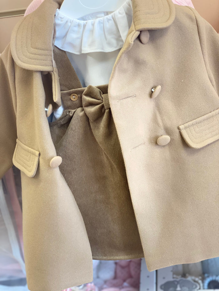 MIA BELLA Unisex Traditional coat camel C102