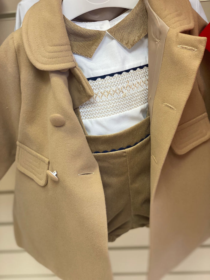 MIA BELLA Unisex Traditional coat camel C102