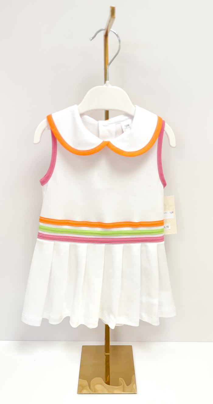 MIA BELLA White Girls Tennis Dress