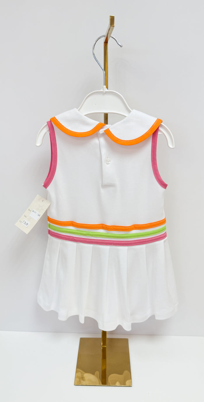 MIA BELLA White Girls Tennis Dress