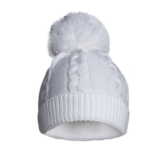 MIA BELLA White Knit Hat