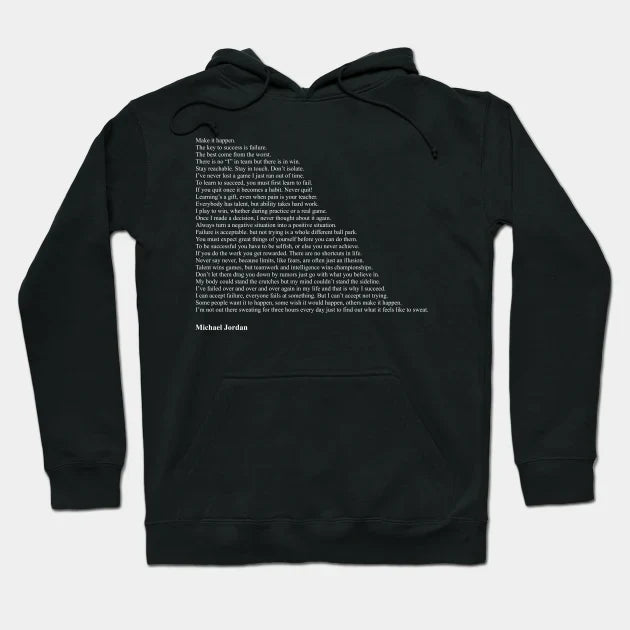 Michael Jordan Quotes Hoodie