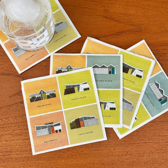 Midcentury House Paper Cocktail Napkin Set - Destination PSP
