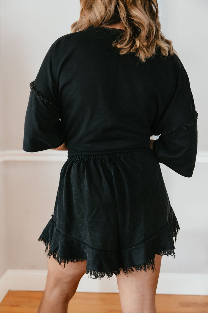 Midnight Fringe Shorts - Macoma Boutique180 Shorts