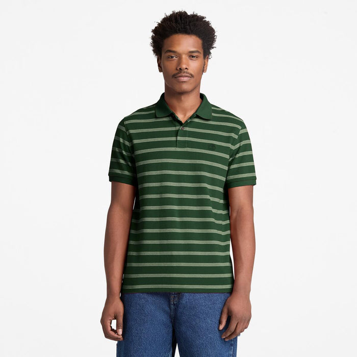 Millers River 4 Rows Stripes Short Sleeve Polo
