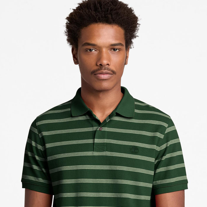 Millers River 4 Rows Stripes Short Sleeve Polo