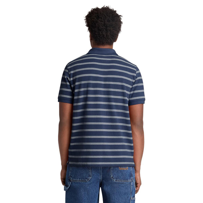 Millers River 4 Rows Stripes Short Sleeve Polo