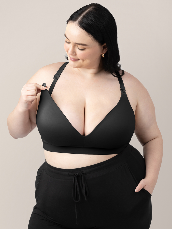 Minimalist Maternity & Nursing Bra | Black - Babies in Bloom