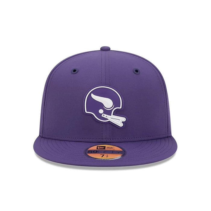 Pictured is this NFL Sideline 2026 Minnesota Vikings 59FIFTY Fitted cap in purple. 3