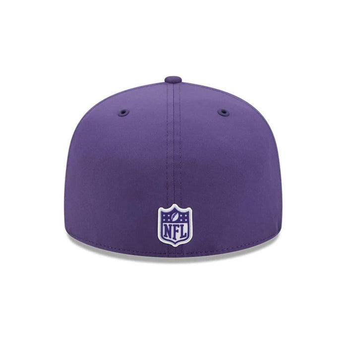Pictured is this NFL Sideline 2026 Minnesota Vikings 59FIFTY Fitted cap in purple. 7