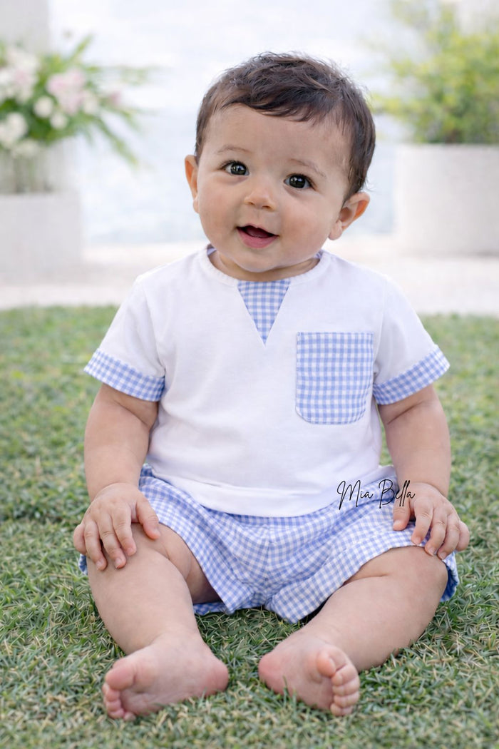 Miranda Baby Boys Blue Short Set