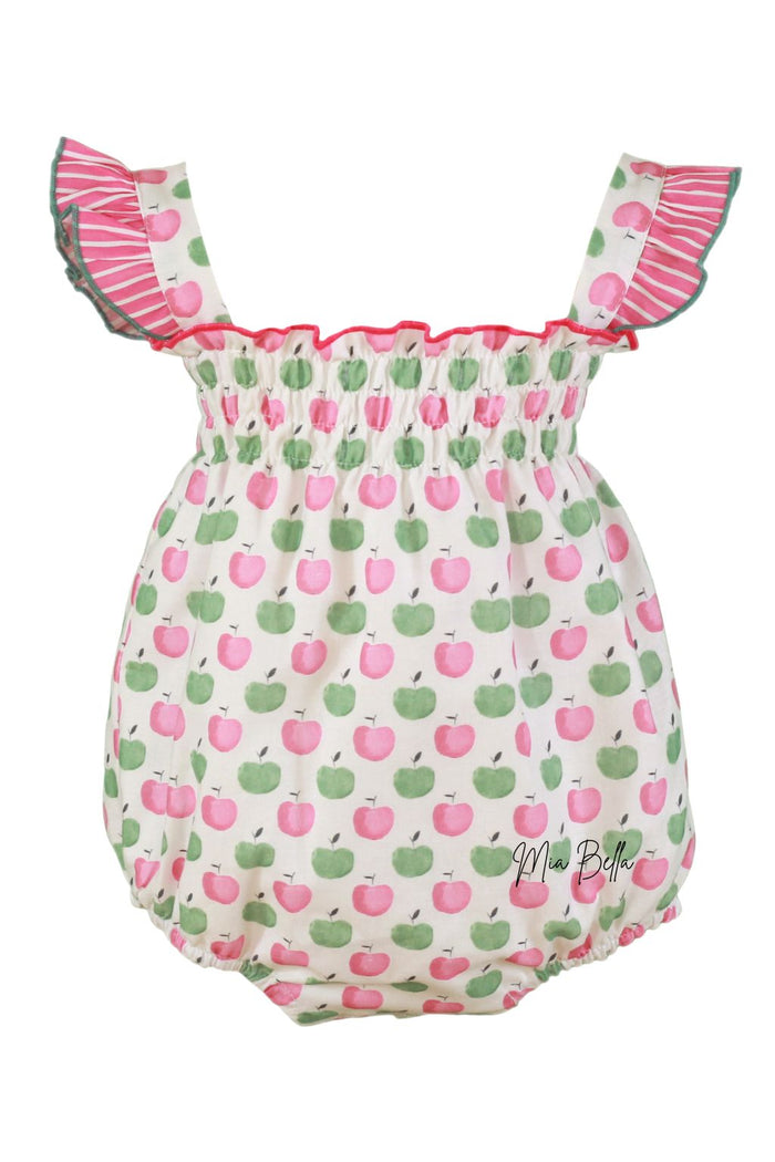 Miranda Girls Apple Print Romper