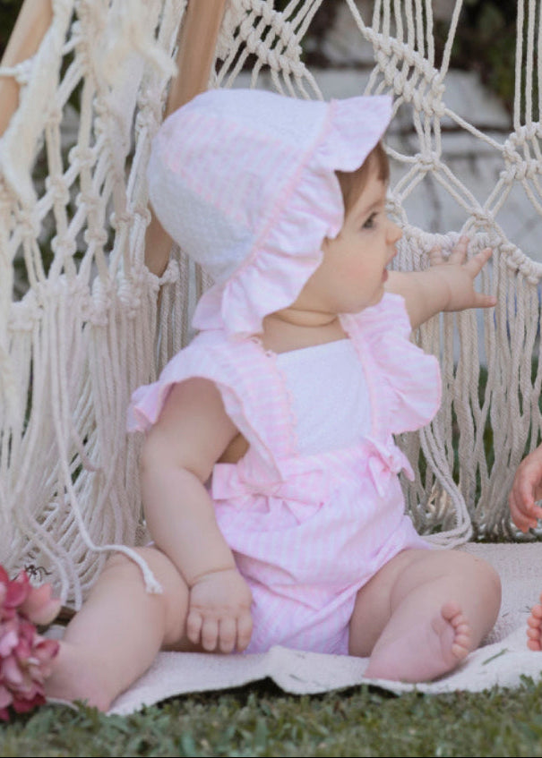 Miranda Pink Romper and Hat