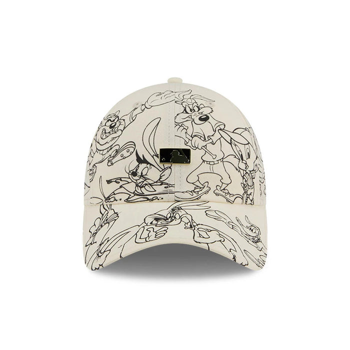 Pictured is this MLB X Looney Tunes MLB Logo Casual Classic Adjustable cap in white. 2