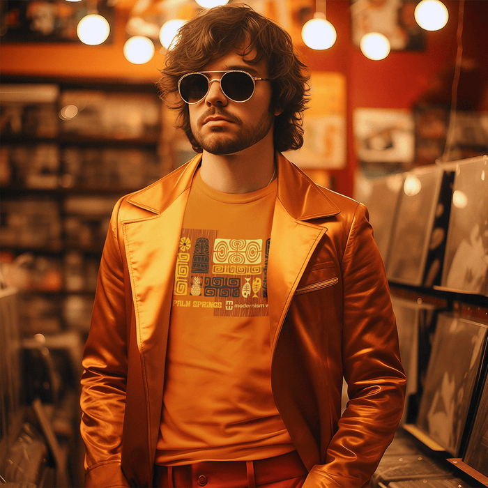 Modernism Week Tiki Unisex Long Sleeve (Orange) - Destination PSP
