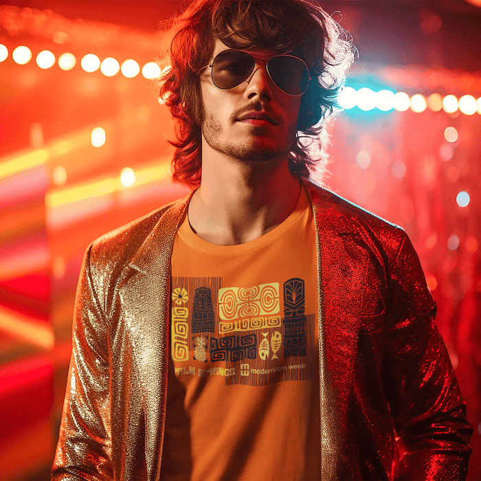 Modernism Week Tiki Unisex Long Sleeve (Orange) - Destination PSP