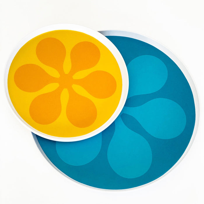 Modfest Melamine Salad Plates - Yellow - Set of 4 - Destination PSP