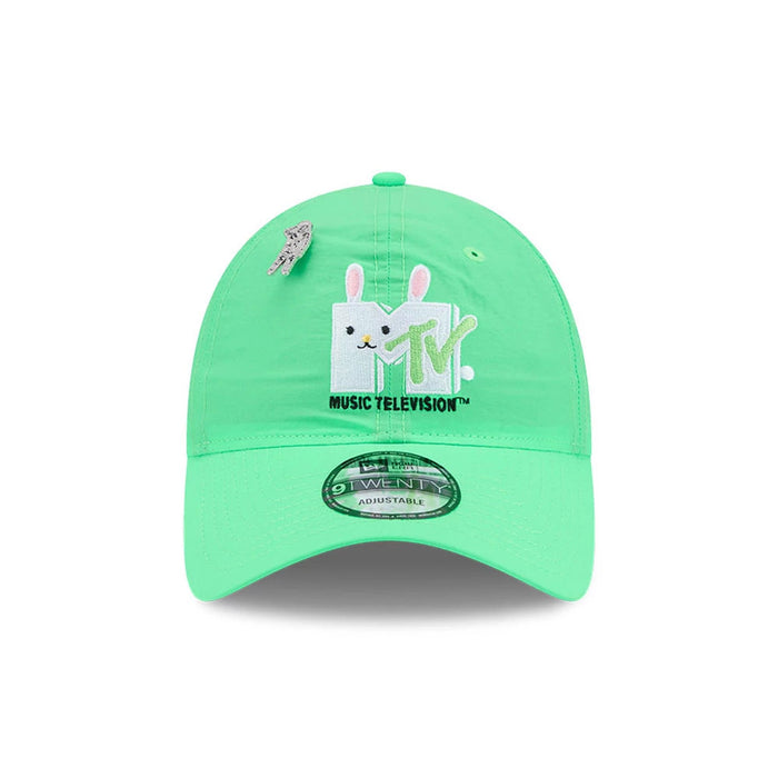 Pictured is this MTV Logo 9TWENTY cap in bright green. 3